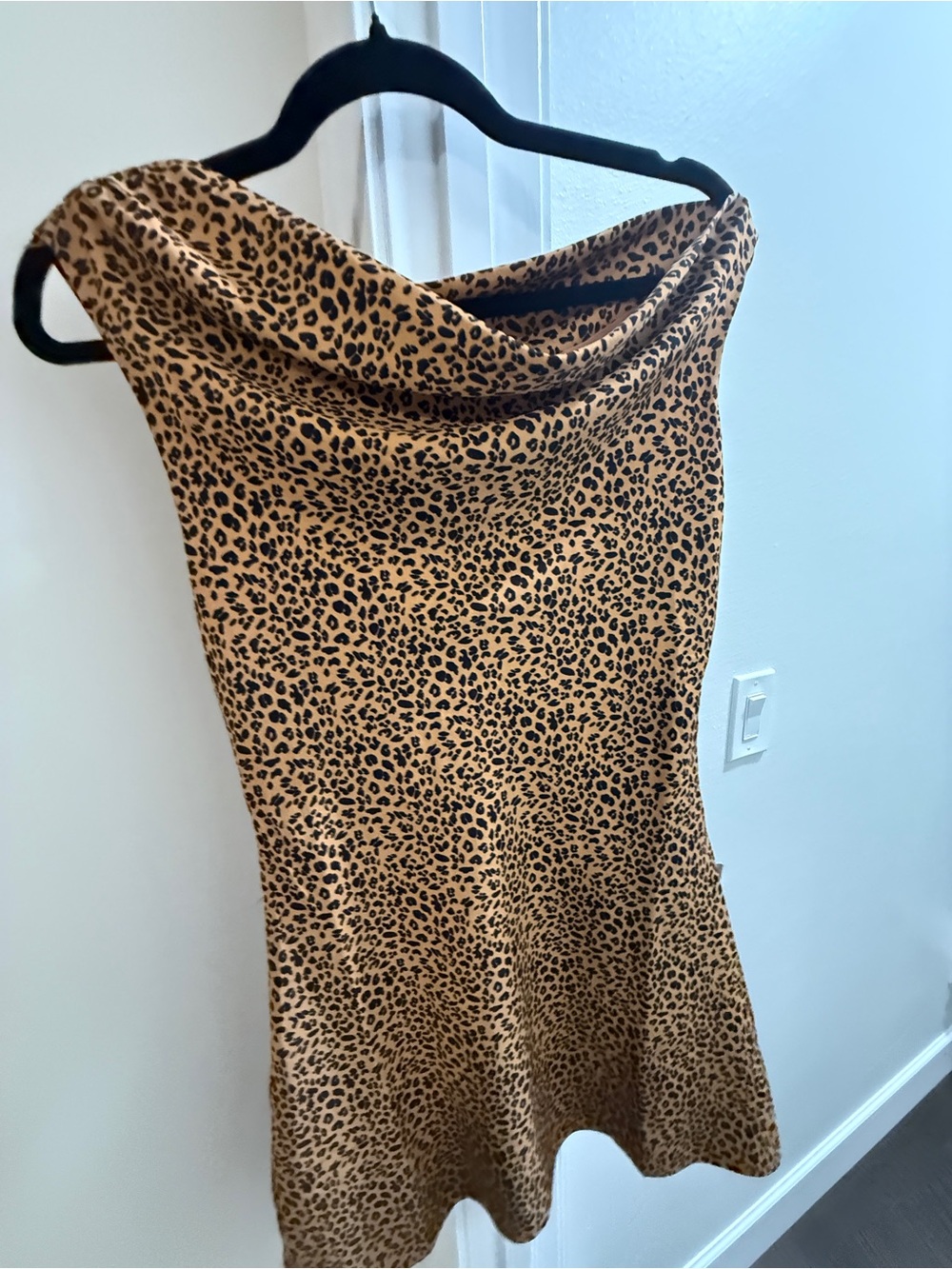 Lush Leopard Print Slip Dress in Tan and Black NWTs